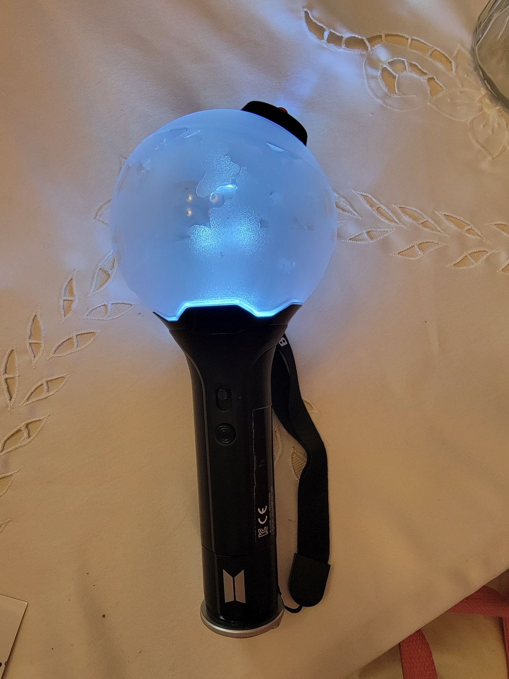 BTS Lightstick Version 3 — Black Handle with Blue Glow